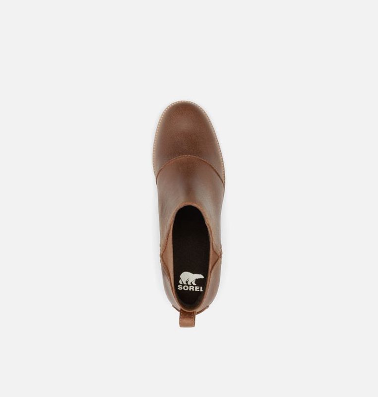 Sorel Dam Stövlar Brun - Cate™ Chelsea Mid - QGV-364081